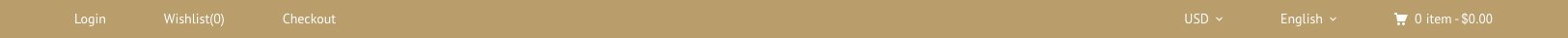 Beige demo topbar