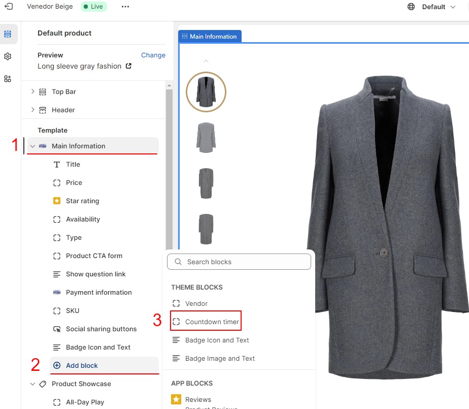 Product - Countdown Timer - Block