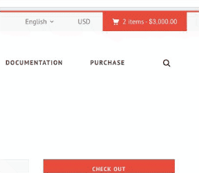 Cart dropdown
