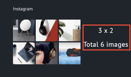 Footer instagram result