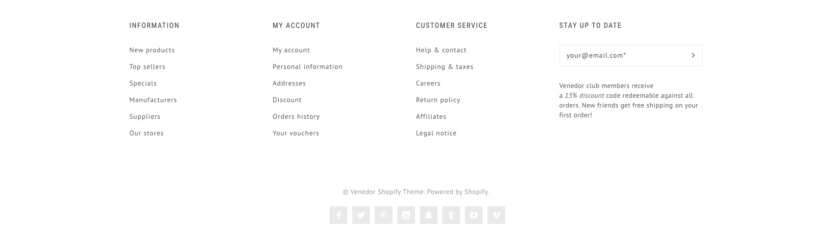 Footer type 5