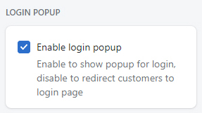 Login Popup