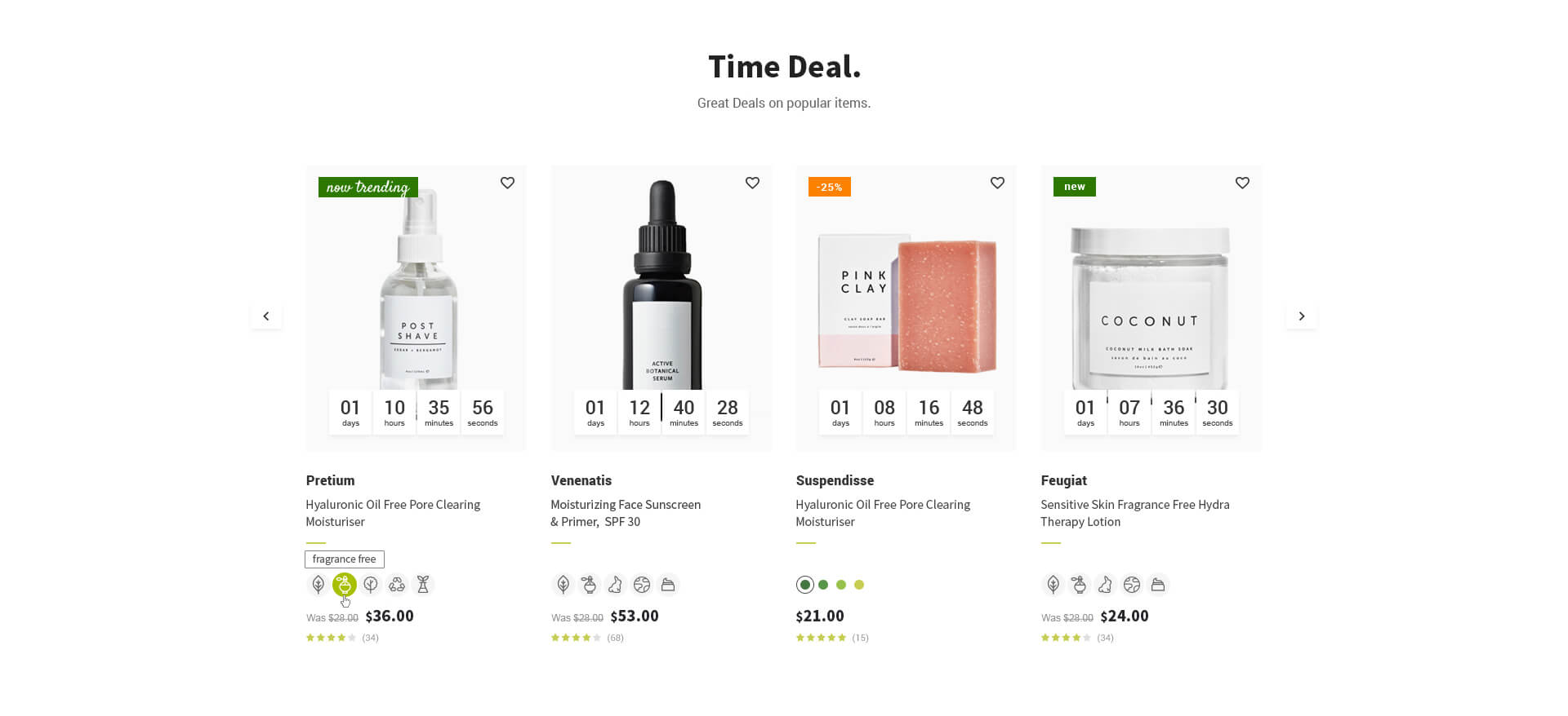 Section: Products Carousel
