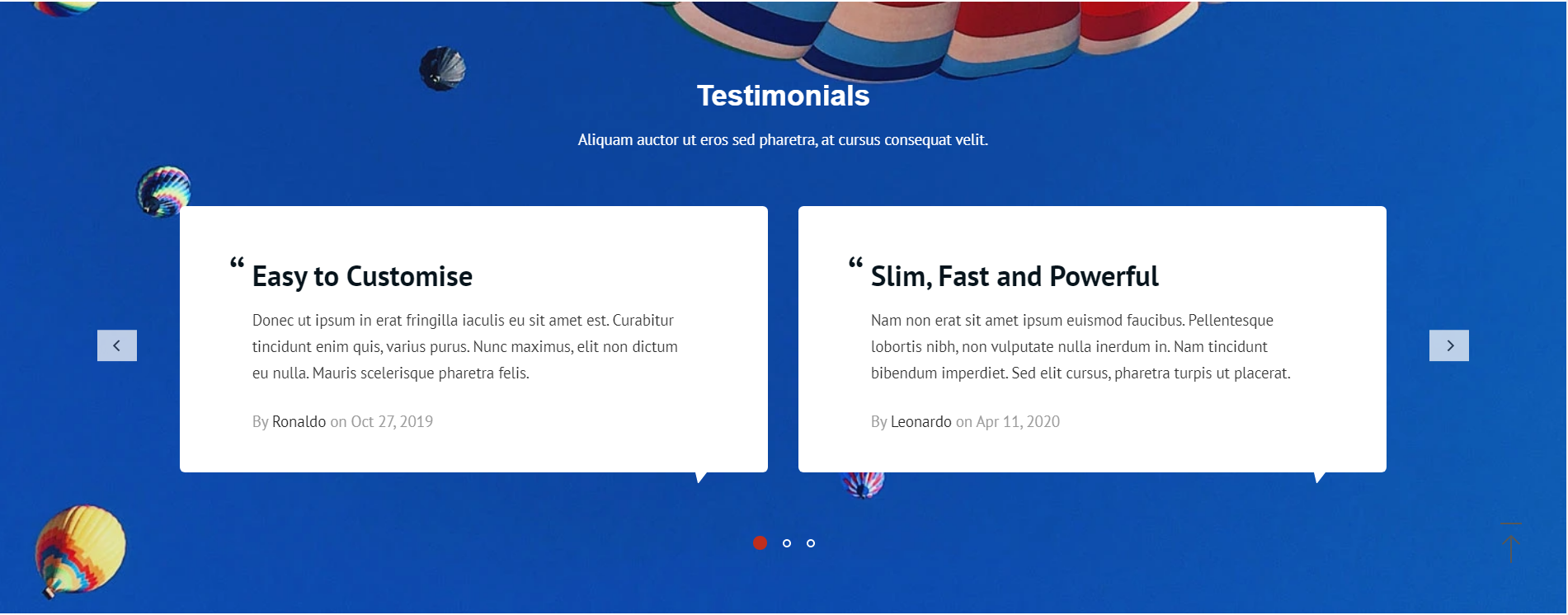 Regalblue demo testimonials