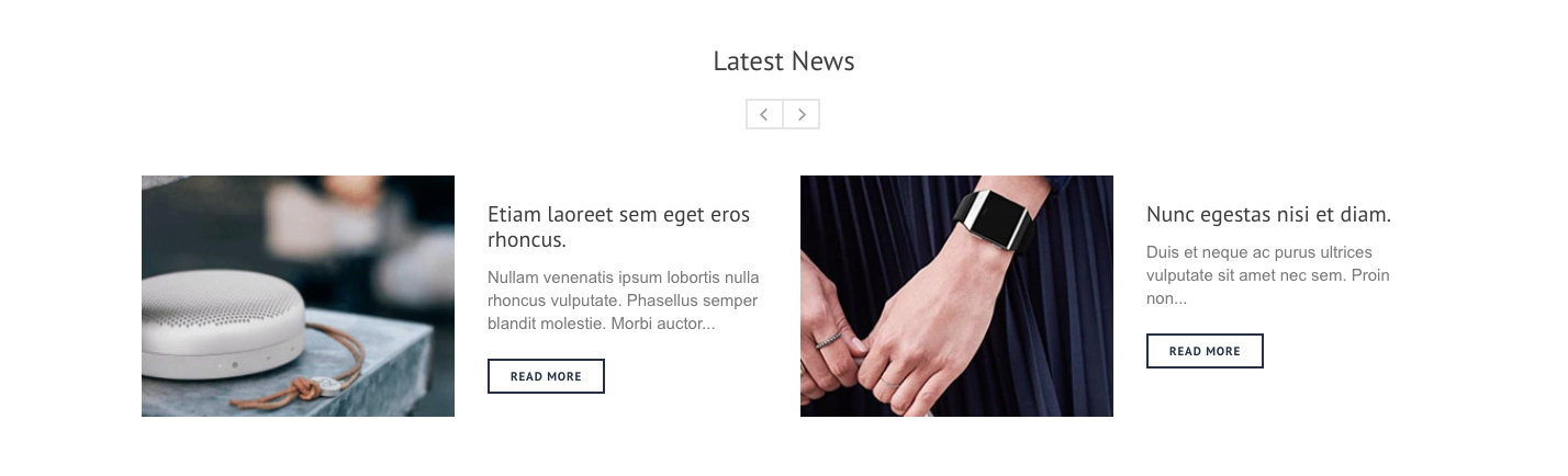 Section - Blogs carousel