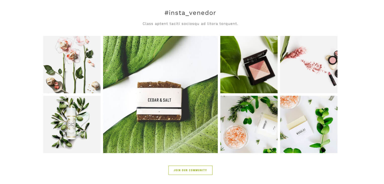Instagram Section Style - Masonry